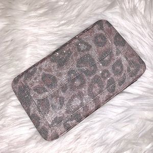 Unbranded Hard Shell Wallet Leopard Glitter
